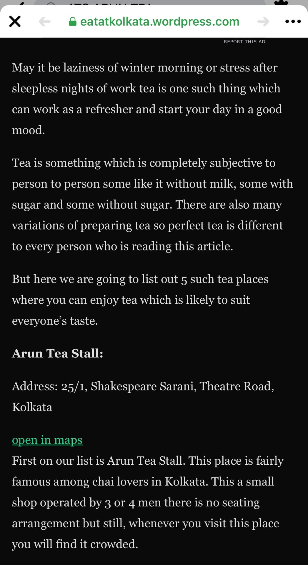 ATS Arun Tea Stall