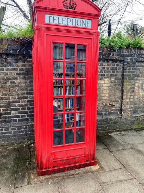 Phone Booth Book Exchange