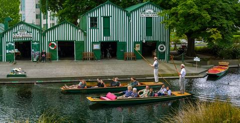 Punting On The Avon (Antigua Boat Sheds)