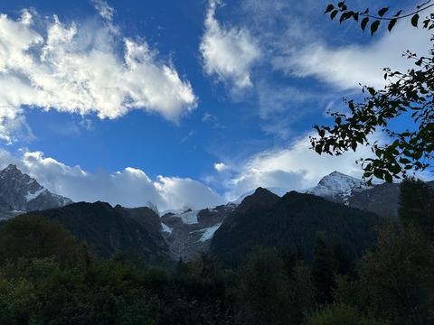 La vallée de Chamonix mont-blanc