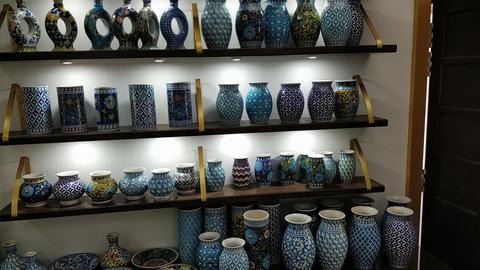 Kripal Kumbh blue pottery