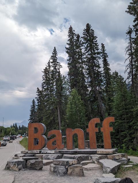 Banff Town Sign