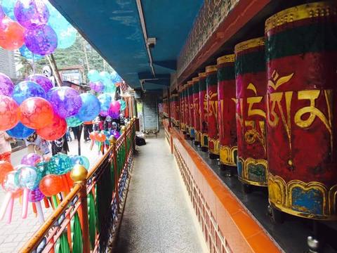 Namgyalma Stupa and Prayer Wheels